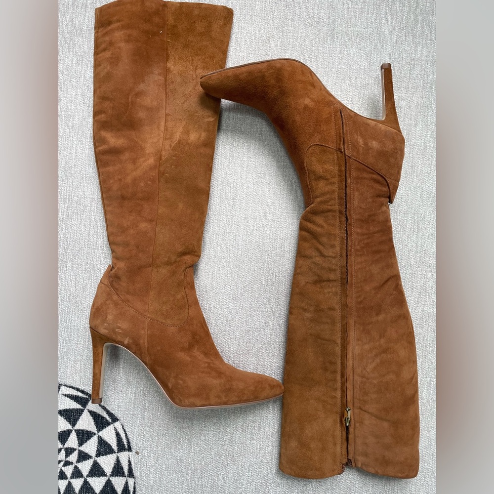 Sam Edelman brown, suede boots. Lightly worn, smoke-free, pet-free home.